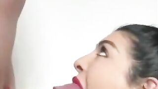 Red lips blowjob