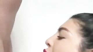 Red lips blowjob