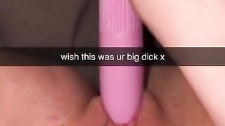 horny teen fucks hairbrush on Snapchat