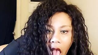 Sexy Ebony blowjob, Deepthroat ????Nia Teal????