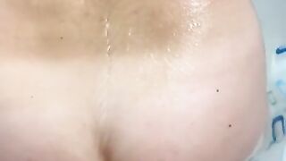 ‼️Quick Fuck step sister in the shower‼️ Creamy cum on big ass????