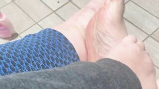 I want you to cum all over my feet