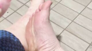 I want you to cum all over my feet