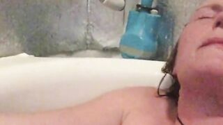 Mistress Wriggler having the most insane orgasm in the bath