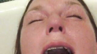 Mistress Wriggler having the most insane orgasm in the bath