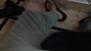 footplay teasing from girlfriend