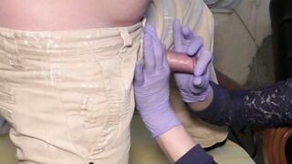 Foreskin play tongue and finger HandJob with Cum in My Mouth