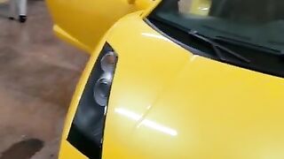 I fuck a Lamborghini Gallardo, perv owner watches