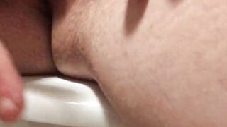 Masturbate in bathroom