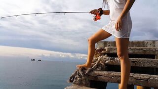 Fishing WITHOUT PANTIES among Fishermen