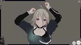 3D HENTAI Vocaloid IA agreed to fuck after the concert