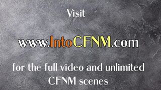 CFNM femdoms suck bondage dude in group