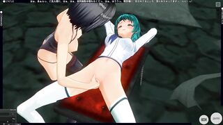 3D HENTAI BDSM YURI The mistress took the schoolgirl to the basement to bring to orgasms (PART 1)