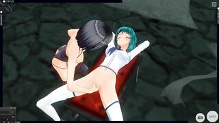 3D HENTAI BDSM YURI The mistress took the schoolgirl to the basement to bring to orgasms (PART 1)