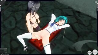 3D HENTAI BDSM YURI The mistress took the schoolgirl to the basement to bring to orgasms (PART 1)