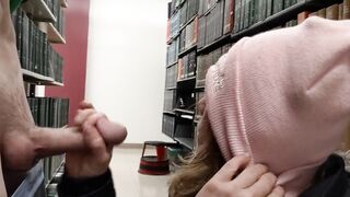 Heather Kane almost caught Sucking Cock in Public Library