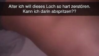 Shy German Girl fucks ass for guy on Snapchat