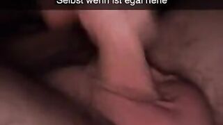 Shy German Girl fucks ass for guy on Snapchat