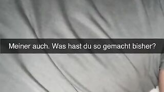 Shy German Girl fucks ass for guy on Snapchat