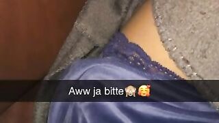 Shy German Girl fucks ass for guy on Snapchat