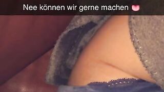 Shy German Girl fucks ass for guy on Snapchat