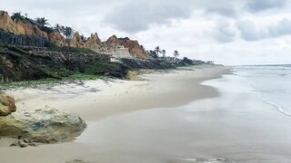 Handjob on the beach! We almost got caught!