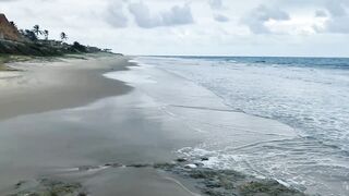 Handjob on the beach! We almost got caught!