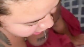 Latina gets throat fucked