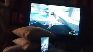 Girl Catches Perverted Roommate Jerk Off While She Is Playing Fortnite