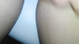 Using a vibrator on my wet pussy pov shot