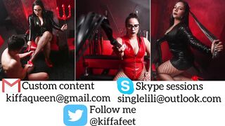 Goddess Kiffa Mistress Lauren and Mr Pine - Bathtub foam soap Foot worship and humiliation - FOOT WO