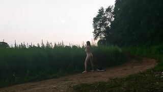 Made my wife masturbate next to the road