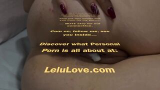 Babe stuck in bed with ass up in the air, POV doggystyle fuck, creampie finish, queefing & pussy farting - Lelu Love