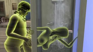 The male member enters the transparent girl and is seen in sex | sims 4 wicked woohoo