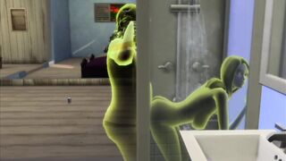 The male member enters the transparent girl and is seen in sex | sims 4 wicked woohoo