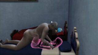 The male member enters the transparent girl and is seen in sex | sims 4 wicked woohoo