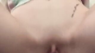 First time cumming on dildo