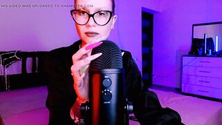 hot Mistress make asmr with her claws