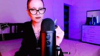 hot Mistress make asmr with her claws