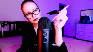 hot Mistress make asmr with her claws