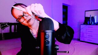 hot Mistress make asmr with her claws