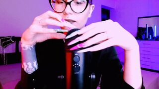 hot Mistress make asmr with her claws