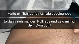 German Gym Girl wants to fuck Guy from Gym on Snapchat