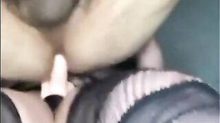 CHUBBY GUY WITH LITTLE UNCUT DICK CUMS HANDS-FREE WHILE GETTING FUCKED HARD WITH STRAPON