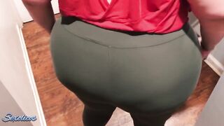 Latina shows ass before fucking