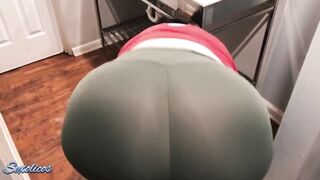 Latina shows ass before fucking