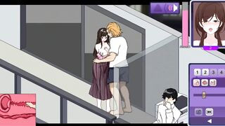 Ntraholic[Tiramisu]Game-NTR Legend secretly caressed his wife's breasts while her husband smokes