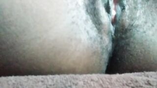 Hair pussy creampie