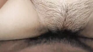 closeup pussy fucking and cum in pussy