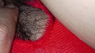 Hairy pussy under the underwear